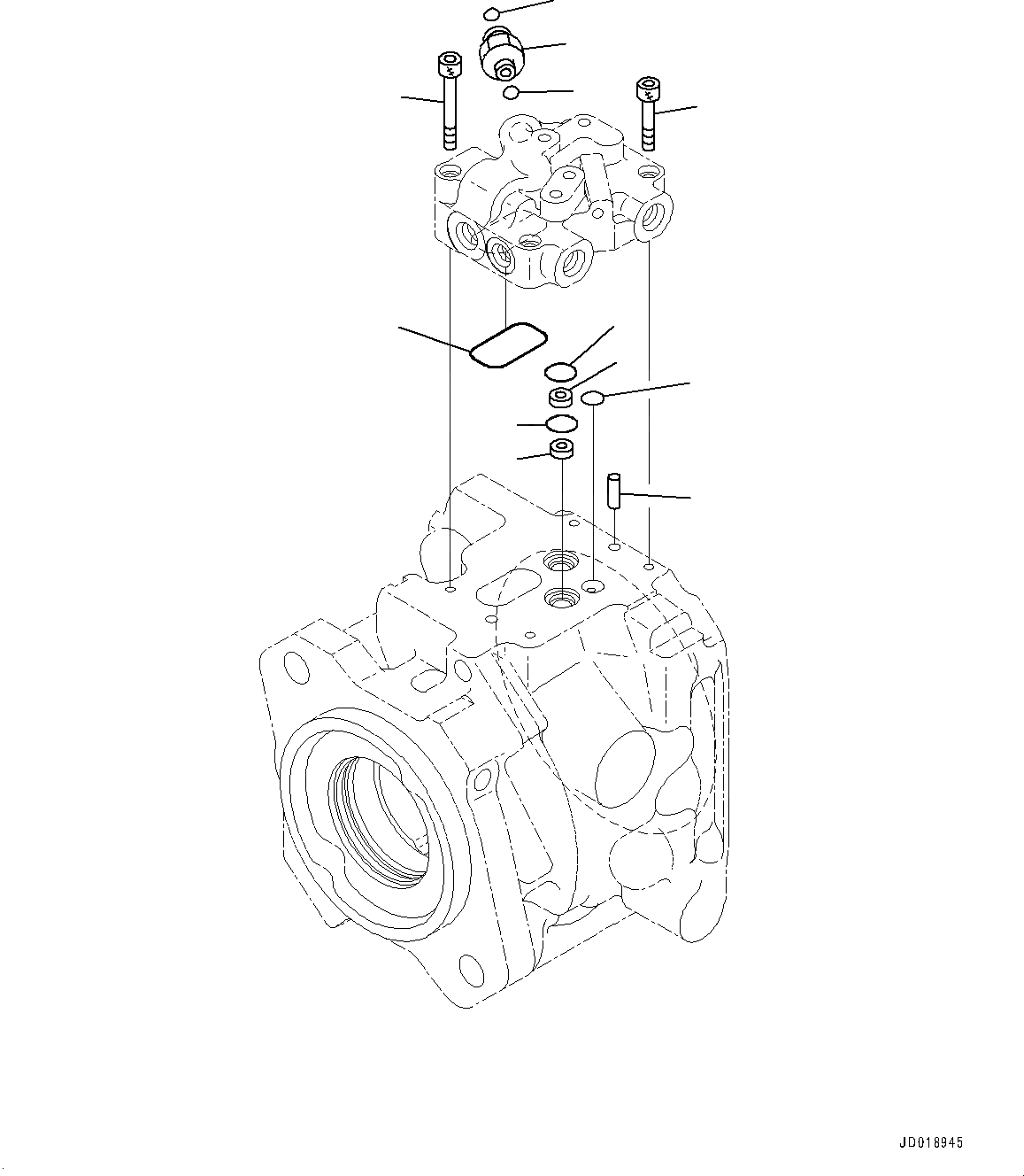 Схема запчастей Komatsu GD655-5 - ГИДР. НАСОС., С ЗАДН. МОСТ, бЛОК. ДИФФЕРЕНЦИАЛА ТИП, ВНУТР. ЧАСТИ, НАСОС (/) ГИДР. НАСОС., С ЗАДН. МОСТ, бЛОК. ДИФФЕРЕНЦИАЛА ТИП