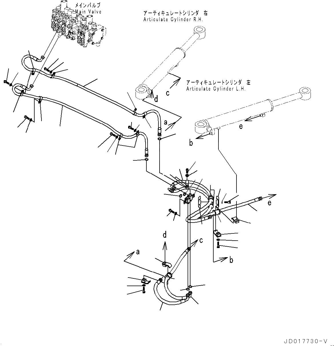 Схема запчастей Komatsu GD655-5 - ПЕРЕДН. ГИДРОЛИНИЯ, БЕЗ SCARIFIER, ПЕРЕДН., -SHANKS И TOOTH, ЦИЛИНДР СОЧЛЕНЕНИЯ ТРУБЫ ПЕРЕДН. ГИДРОЛИНИЯ, БЕЗ SCARIFIER, ПЕРЕДН., -SHANKS И TOOTH