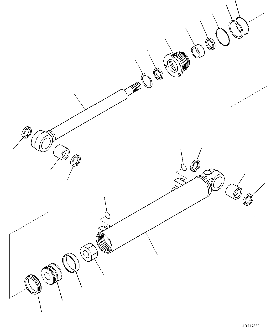 Схема запчастей Komatsu GD655-5 - ЦИЛИНДР СОЧЛЕНЕНИЯ ЦИЛИНДР СОЧЛЕНЕНИЯ