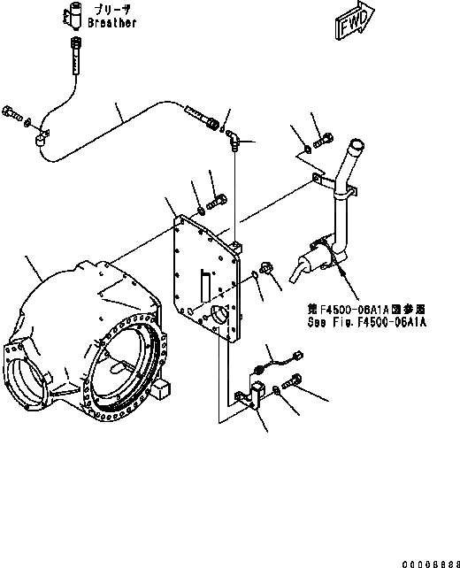 Схема запчастей Komatsu GD655-3C - ЗАДН. МОСТ (КОНЕЧНАЯ ПЕРЕДАЧА) (ЦЕНТР. КОРПУС) (бЛОК. ДИФФЕРЕНЦИАЛА ТИП) ТРАНСМИССИЯ