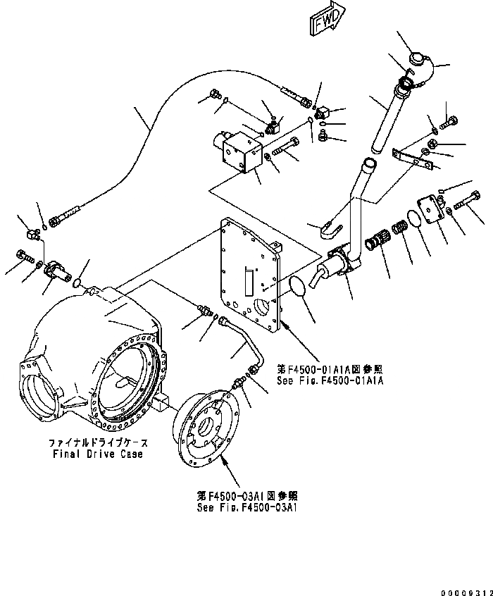 Схема запчастей Komatsu GD655-3C - ЗАДН. МОСТ (КОНЕЧНАЯ ПЕРЕДАЧА) (НАПОЛНИТЕЛЬ ТРУБКА) (бЛОК. ДИФФЕРЕНЦИАЛА ТИП) ТРАНСМИССИЯ
