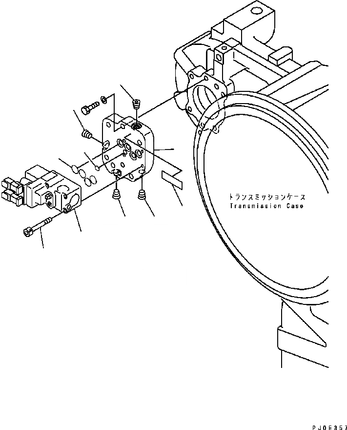 Схема запчастей Komatsu GD655-3C - УПРАВЛЯЮЩ. КЛАПАН (L/C КЛАПАН) ТРАНСМИССИЯ