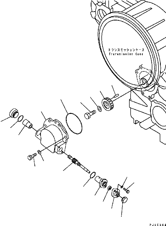 Схема запчастей Komatsu GD655-3C - ТРАНСМИССИЯ (SPEED METER) ТРАНСМИССИЯ