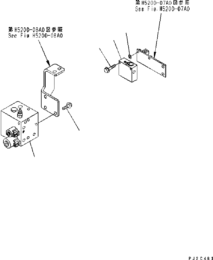 Схема запчастей Komatsu GD655-3C - ПОЛ КЛАПАН ГИДРАВЛИКА