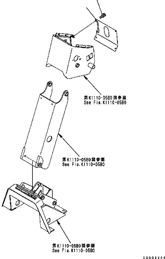 Схема запчастей Komatsu GD655-3C - РУЛЕВ. УПРАВЛЕНИЕ POST COVER КАБИНА ОПЕРАТОРА И СИСТЕМА УПРАВЛЕНИЯ