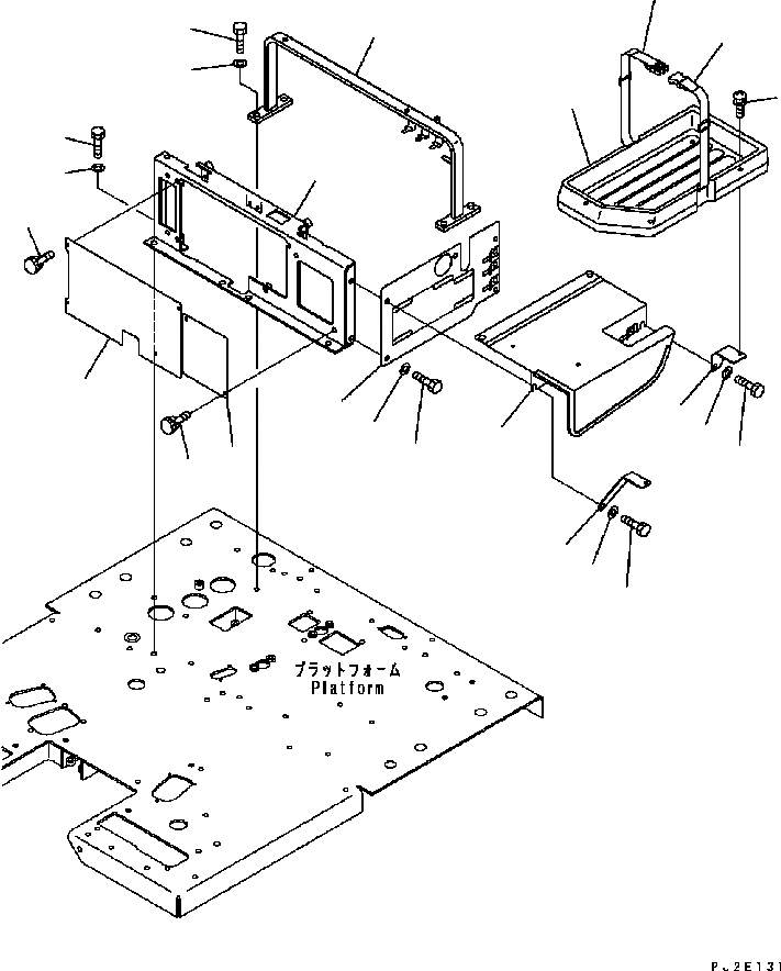 Схема запчастей Komatsu GD655-3C - СИДЕНЬЕ ОПЕРАТОРА КОРПУС КАБИНА ОПЕРАТОРА И СИСТЕМА УПРАВЛЕНИЯ