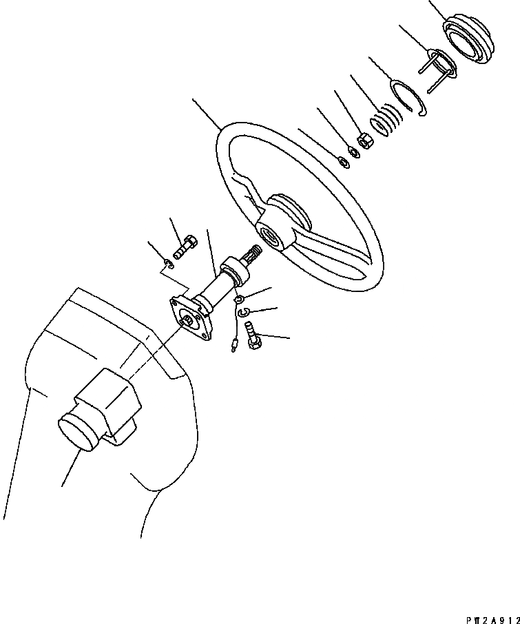 Схема запчастей Komatsu GD655-3C - РУЛЕВОЕ КОЛЕСО И КЛАПАН РУЛЕВОГО УПРАВЛЕНИЯ (№B-B) КАБИНА ОПЕРАТОРА И СИСТЕМА УПРАВЛЕНИЯ