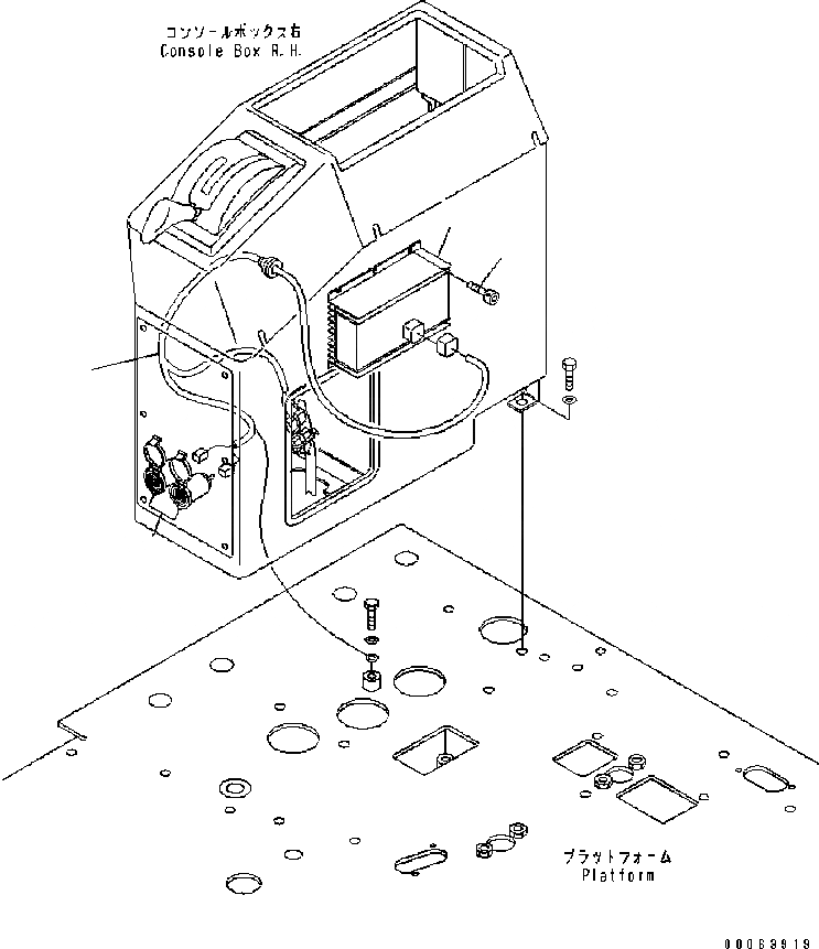 Схема запчастей Komatsu GD655-3C - 12В КОНВЕРТЕР КАБИНА ОПЕРАТОРА И СИСТЕМА УПРАВЛЕНИЯ
