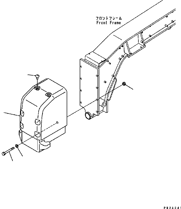 Схема запчастей Komatsu GD655-3C - PUSHER ВЕС ЧАСТИ КОРПУСА