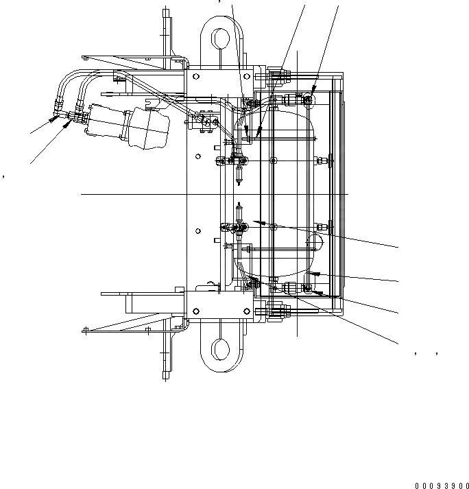 Схема запчастей Komatsu GD663A-2 - ТОРМОЗНАЯ ГИДРОЛИНИЯ (/) СИСТЕМА УПРАВЛЕНИЯ