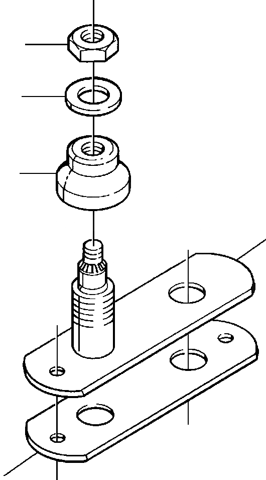 Схема запчастей Komatsu GD670A-1 - ДВОРНИКИ SLAVE PIVOT КОМПЛЕКТ SUPERSTRUCTURE
