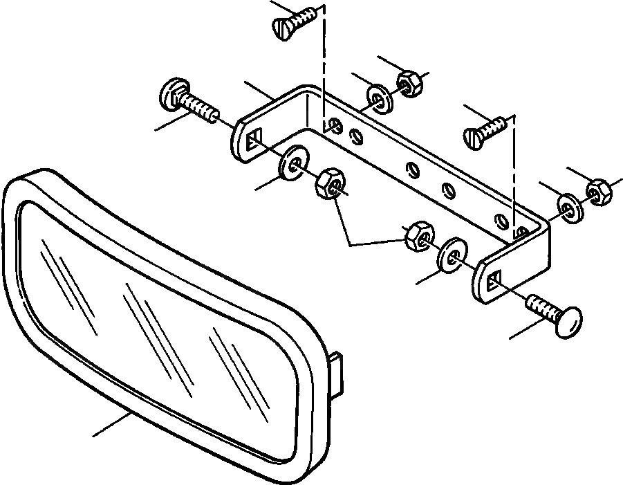 Схема запчастей Komatsu GD670A-1 - ВНУТР. ЗАДН. VIEW MIRROR SUPERSTRUCTURE