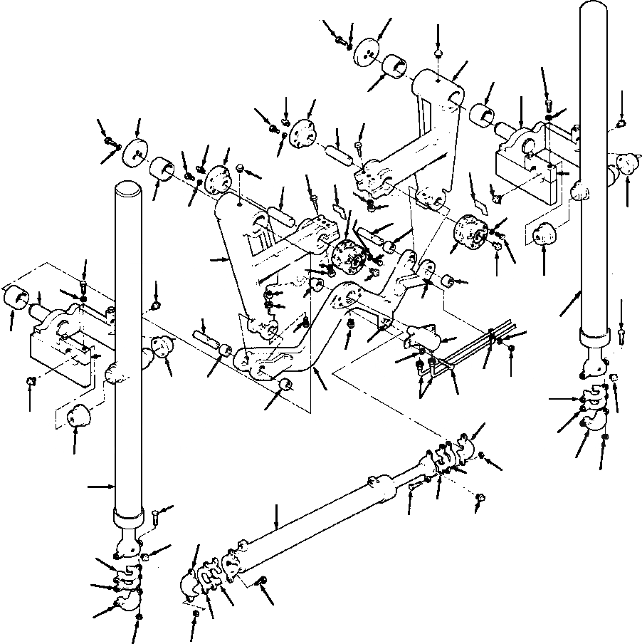 Схема запчастей Komatsu GD670A-1 - СЦЕПНОЕ УСТРОЙСТВО LIFT КРЕПЛЕНИЕED ОБОРУД-Е