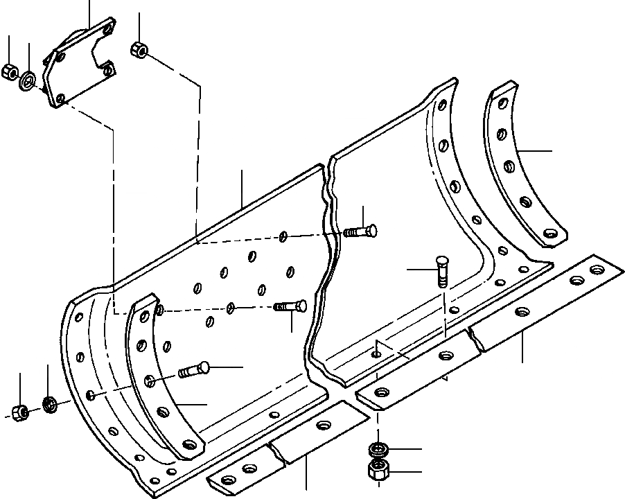 Схема запчастей Komatsu GD670A-1 - 7/8 INCH MOLDBOARD FT. С MOVEABLE ЦИЛИНДР КРЕПЛЕНИЕ КРЕПЛЕНИЕED ОБОРУД-Е
