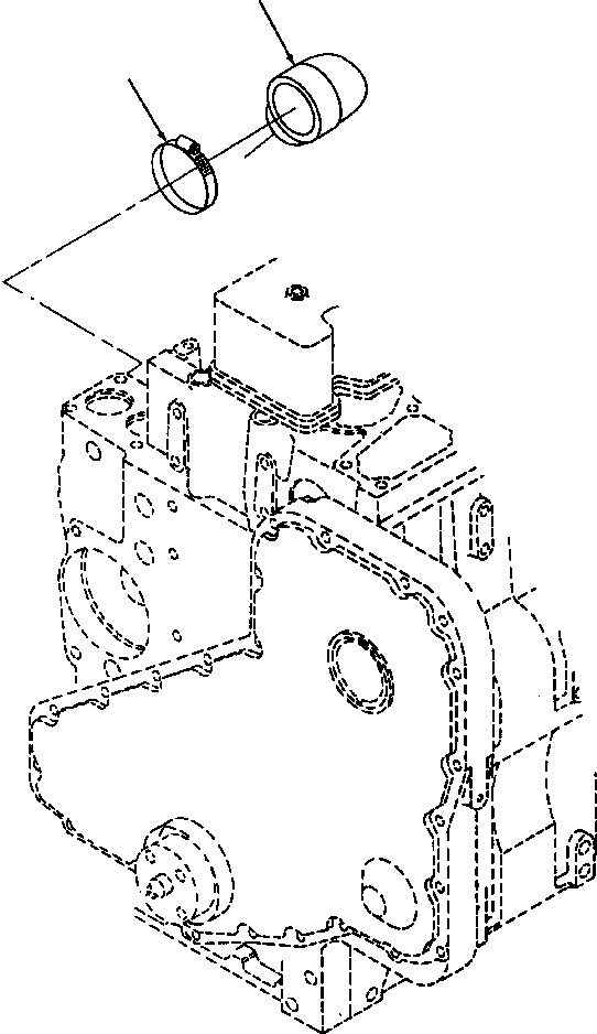 Схема запчастей Komatsu GD670A-1 - ВОДН. ВХОДН. СОЕДИН-Е СИСТЕМА ОХЛАЖДЕНИЯ