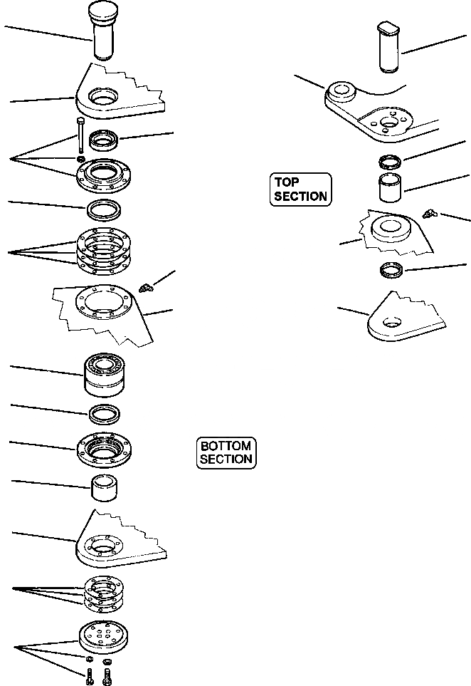 Схема запчастей Komatsu GD750A-1 - ARTICULATION СОЕД-Е РАМА