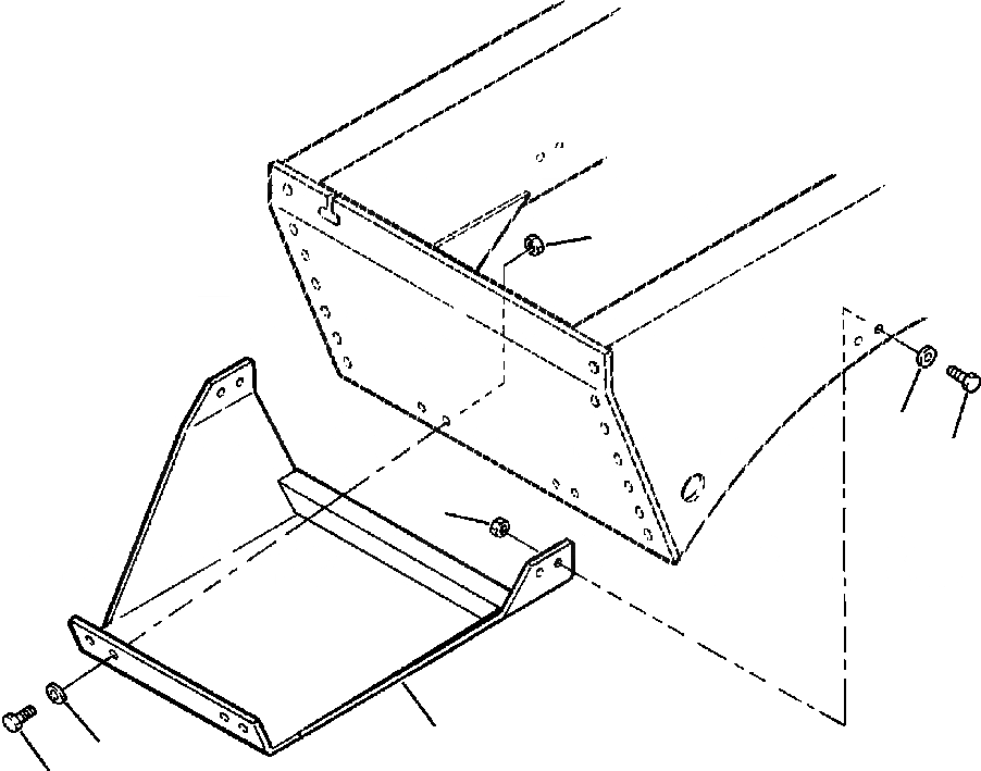 Схема запчастей Komatsu GD750A-1 - ТРАНСМИССИЯ ЧАСТИ КОРПУСА РАМА