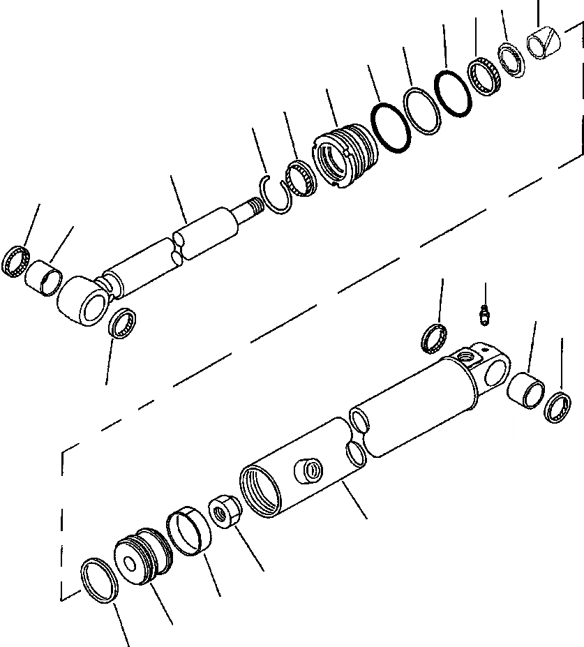Схема запчастей Komatsu GD750A-1 - ЦИЛИНДР СДВИГ. ОТВАЛА ГИДРАВЛS