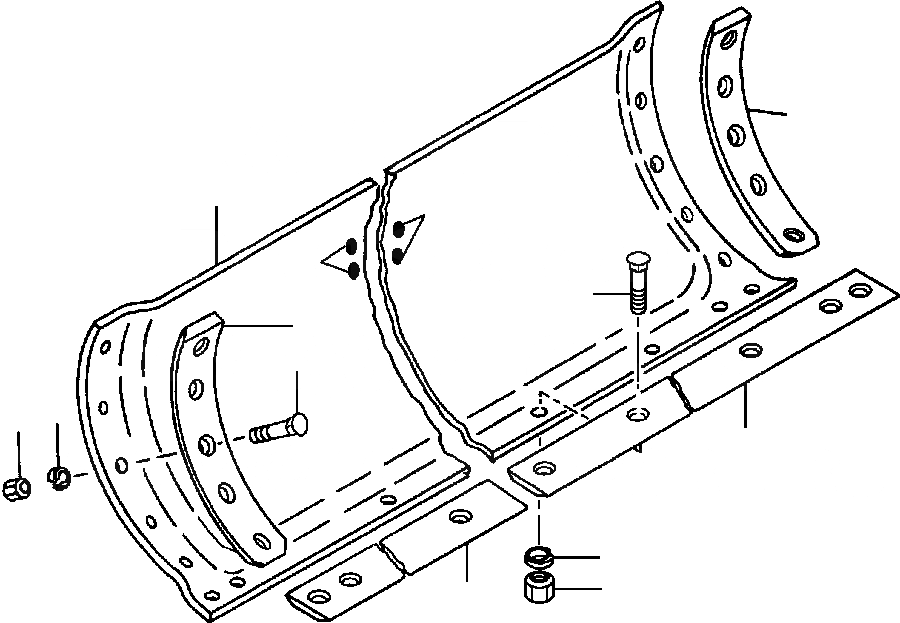 Схема запчастей Komatsu GD750A-1 - INCH MOLDBOARD КРЕПЛЕНИЕED ОБОРУД-Е