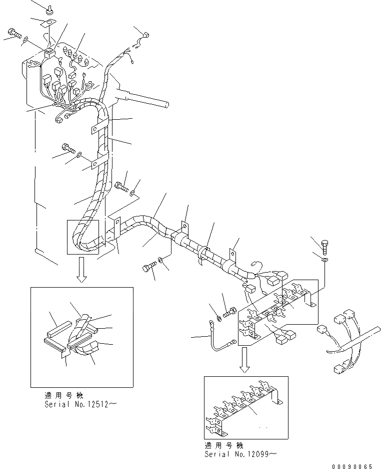 Схема запчастей Komatsu GD825A-2E0 - ЭЛЕКТРИКА (ЛИНИЯ ПАНЕЛИ МОНИТОРА)(№-) КОМПОНЕНТЫ ДВИГАТЕЛЯ И ЭЛЕКТРИКА