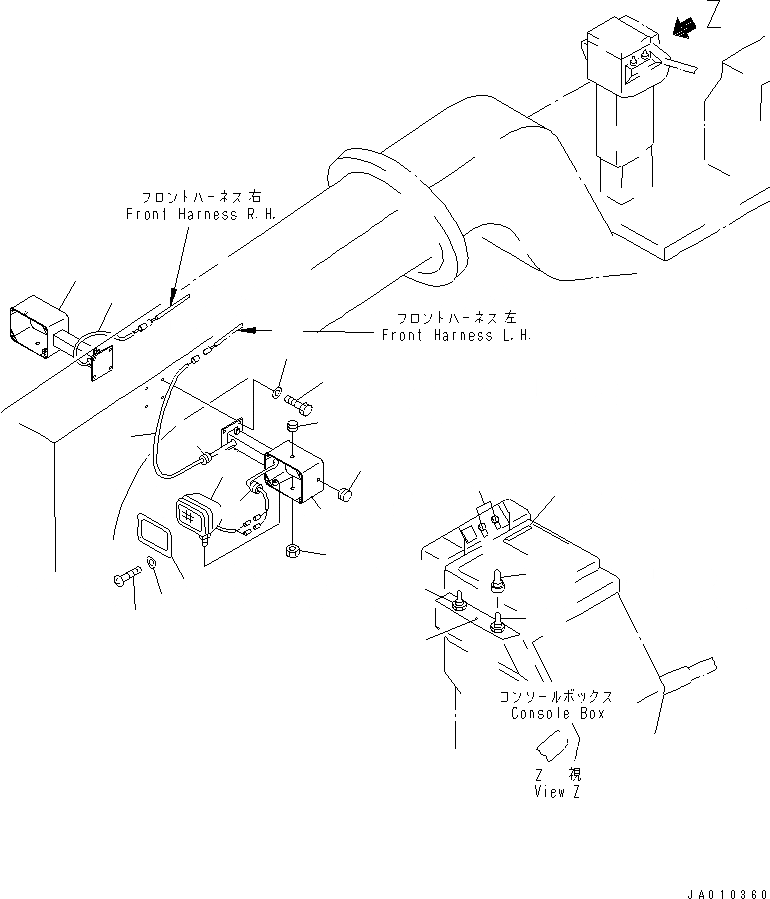 Схема запчастей Komatsu GD825A-2E0 - ГОЛОВНОЕ ОСВЕЩЕНИЕ (ПЕРЕДН. РАМА КРЕПЛЕНИЕ ТИП) КОМПОНЕНТЫ ДВИГАТЕЛЯ И ЭЛЕКТРИКА