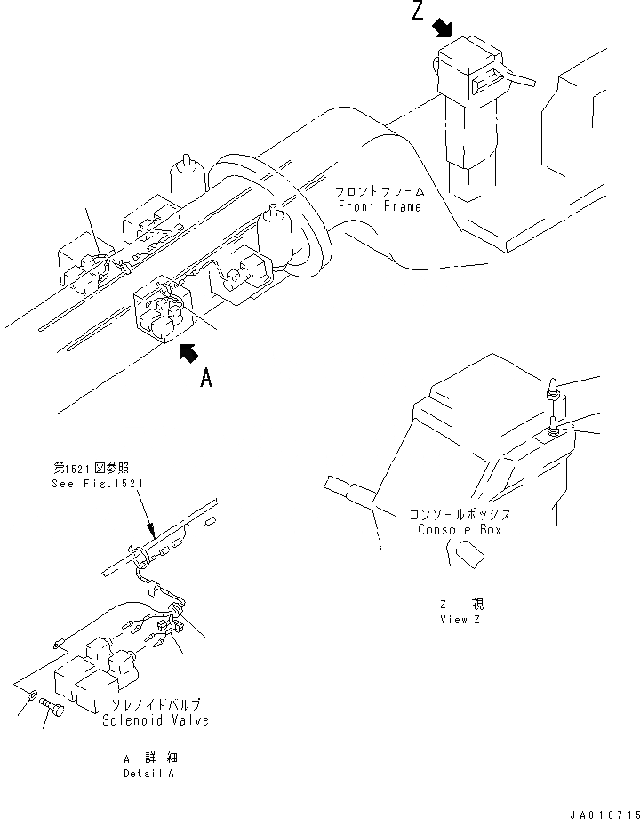 Схема запчастей Komatsu GD825A-2E0 - ПЛАВАЮЩ ОТВАЛ ЭЛЕКТРОПРОВОДКА (/) КОМПОНЕНТЫ ДВИГАТЕЛЯ И ЭЛЕКТРИКА