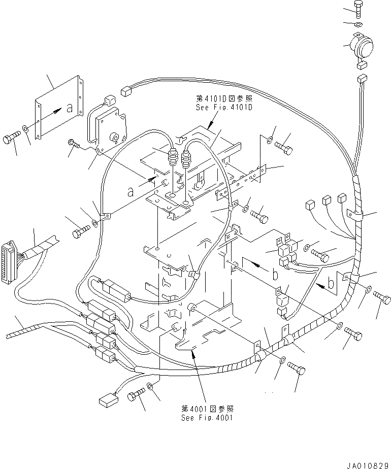 Схема запчастей Komatsu GD825A-2E0 - РЫЧАГ УПРАВЛ-Я ТРАНСМИССИЕЙ (ЭЛЕКТРИКА)(№-) СИСТЕМАУПРАВЛЕНИЯ ПОВОРОТОМ
