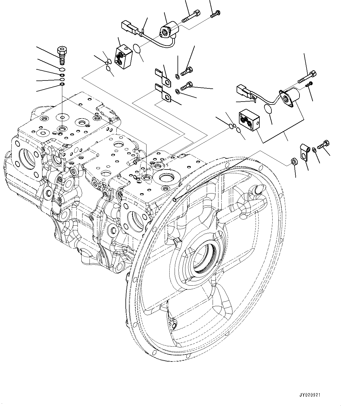 Схема запчастей Komatsu PC300-8M0 - ПОРШЕНЬ НАСОС (ВНУТР. ЧАСТИ) (/) H [ГИДРАВЛИКА]