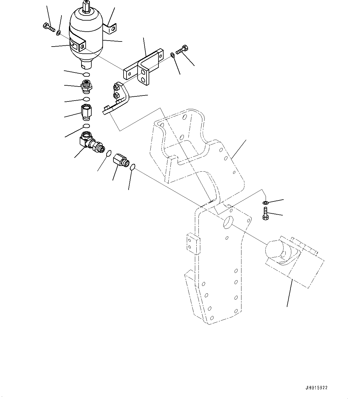 Схема запчастей Komatsu PC300-8M0 - АКТУАТОР ТРУБЫ (-ДОПОЛН. АКТУАТОР ТРУБЫ, АККУМУЛЯТОР) (АККУМУЛЯТОРЈ¬ЛЕВ.) H [ГИДРАВЛИКА]