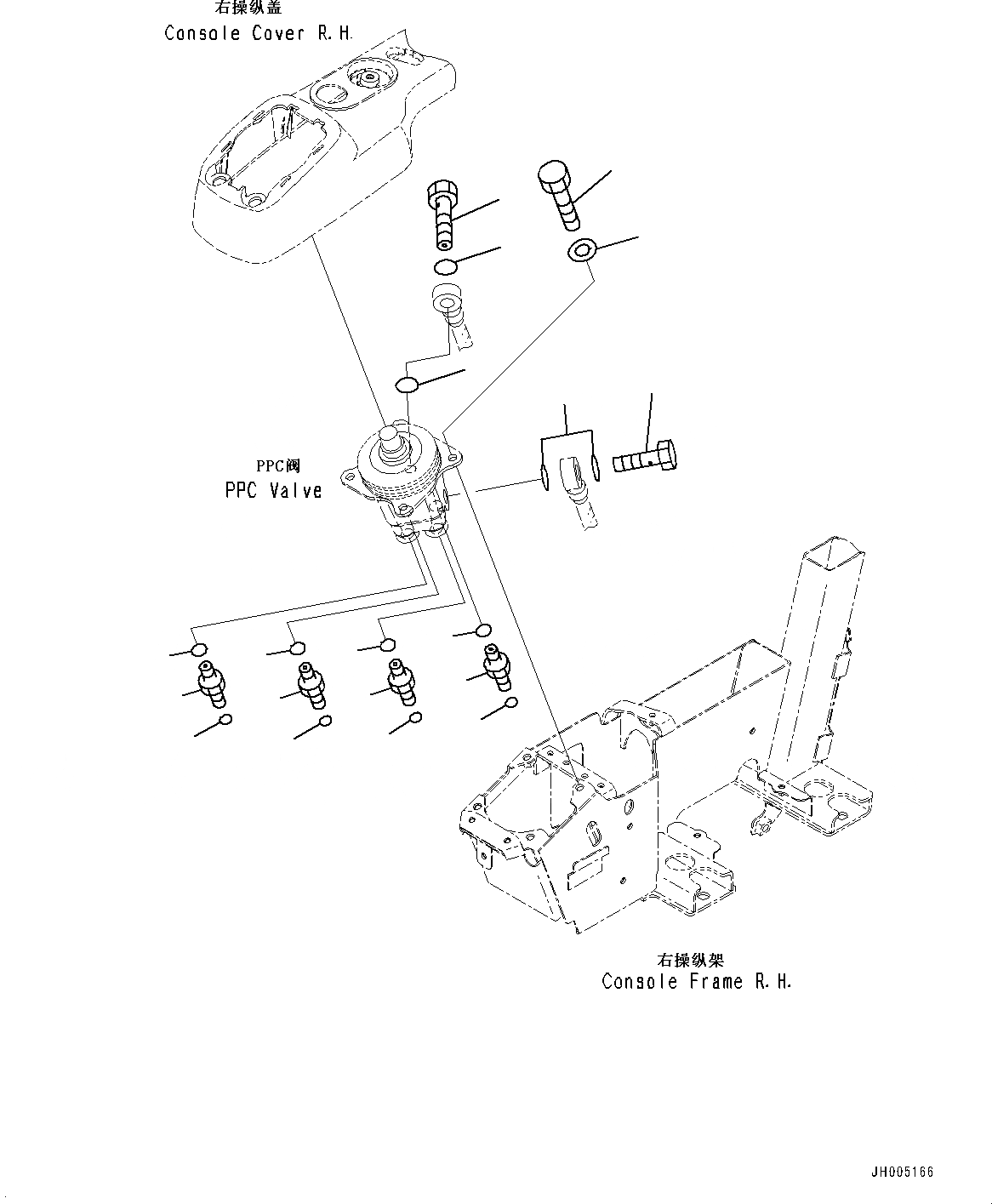 Схема запчастей Komatsu PC300-8M0 - КАБИНА (С ЗАЩИТА ОТ ВАНДАЛИЗМА, KOMTRAX, ИНДОНЕЗ.) (ПОЛ, КЛАПАН PPCКРЕПЛЕНИЕ ДЛЯ РАБОЧ. ОБОРУД-Я, ПРАВ.) K [КАБИНА ОПЕРАТОРА И СИСТЕМА УПРАВЛЕНИЯ]
