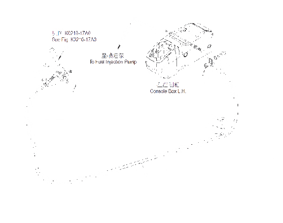 Схема запчастей Komatsu PC57-7 - КАБИНА (УПРАВЛ-Е ПОДАЧ. ТОПЛИВА КАБЕЛЬ) K [КАБИНА ОПЕРАТОРА И СИСТЕМА УПРАВЛЕНИЯ]