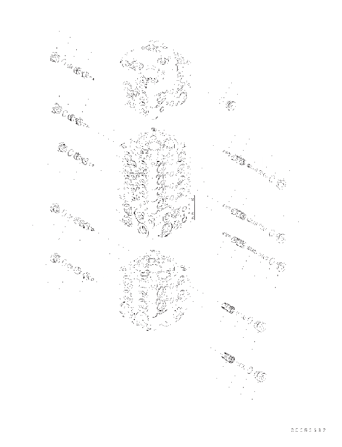 Схема запчастей Komatsu PC57-7 - ОСНОВН. КЛАПАН (8-КЛАПАН) (/)(№DJB7-) Y [ОСНОВН. КОМПОНЕНТЫ И РЕМКОМПЛЕКТЫ]