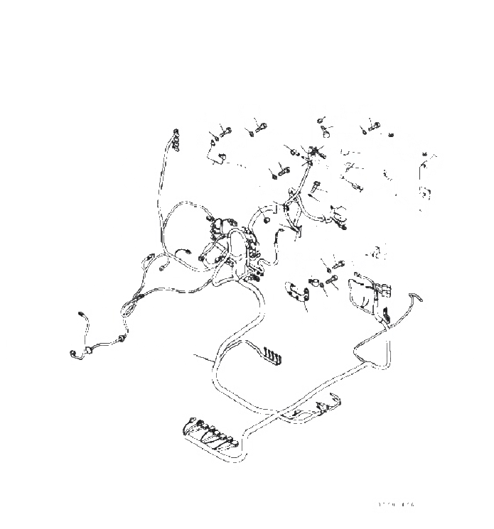 Схема запчастей Komatsu PC60-8 - ЭЛЕКТРИЧ. ЭЛЕКТРОПРОВОДКА (ОСНОВН. Э/ПРОВОДКА) E [ЭЛЕКТРИКА]