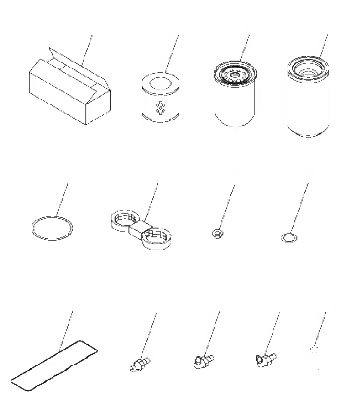 Схема запчастей Komatsu PC60-8 - ЗАП. ЧАСТИ V [АКСЕССУАРЫ]
