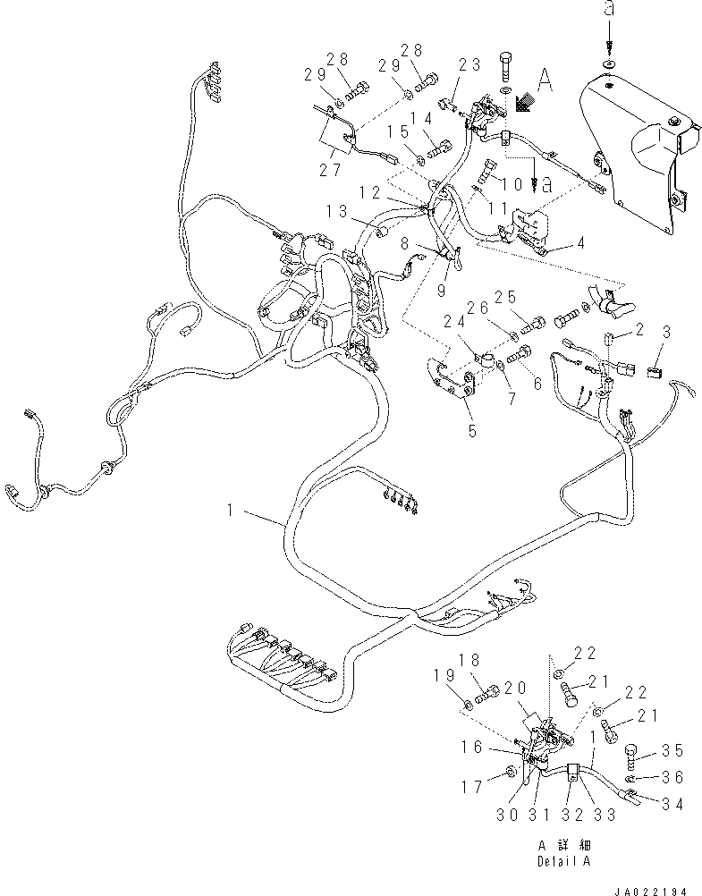 Схема запчастей Komatsu PC70-8 - ЭЛЕКТР. (ОСНОВН. ПРОВОДКА) (С БОЛЬШ. PRE-ФИЛЬТР. ИЛИ ДОПОЛН. ФИЛЬТР.) E [ЭЛЕКТРИКА]