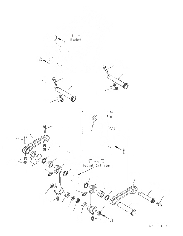 Схема запчастей Komatsu PC70-8 - СОЕДИНЕНИЕ КОВША T [РАБОЧЕЕ ОБОРУДОВАНИЕ]