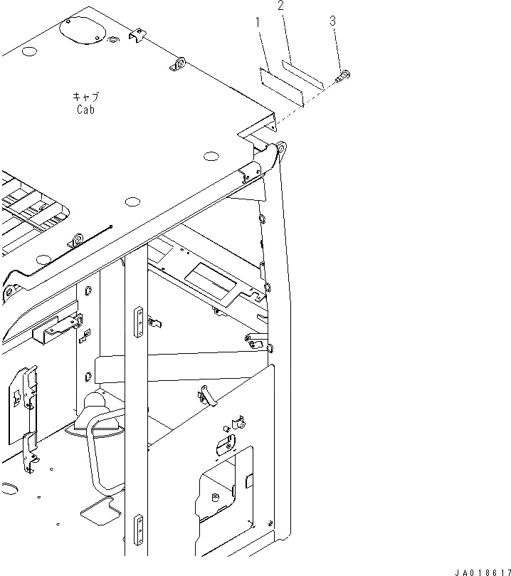 Схема запчастей Komatsu PC70-8 - ПРЕДУПРЕЖДАЮЩ. МАРКИРОВКА (ВЕРХНЯЯ ЗАЩИТА) (ПОРТУГАЛ.) U [МАРКИРОВКА]
