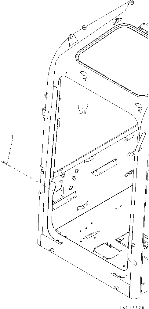 Схема запчастей Komatsu PC70-8 - ПРЕДУПРЕЖДАЮЩ. МАРКИРОВКА LESS U [МАРКИРОВКА]