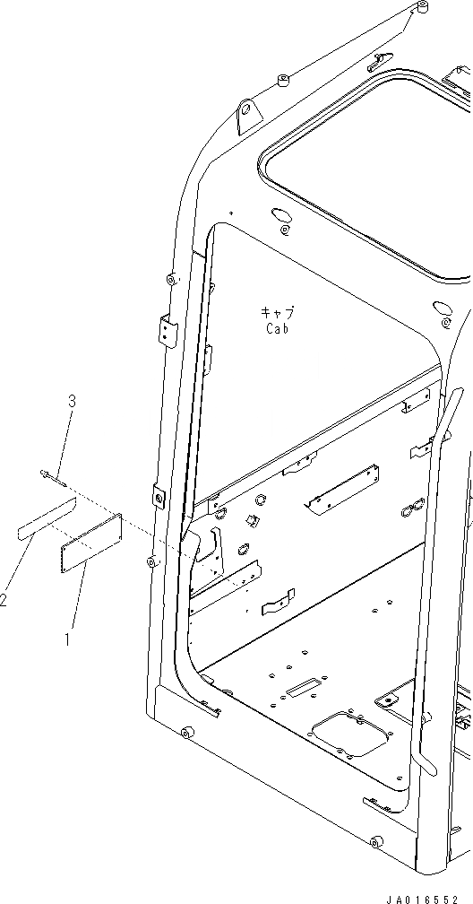 Схема запчастей Komatsu PC70-8 - ПРЕДУПРЕЖДАЮЩ. МАРКИРОВКА (АНГЛ.) U [МАРКИРОВКА]