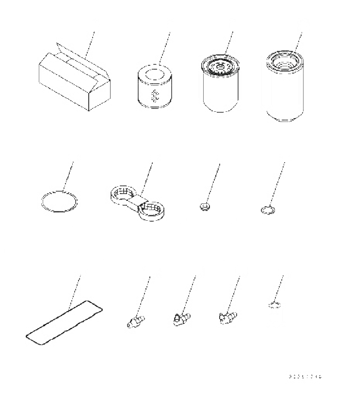 Схема запчастей Komatsu PC70-8 - ЗАП. ЧАСТИ V [АКСЕССУАРЫ]