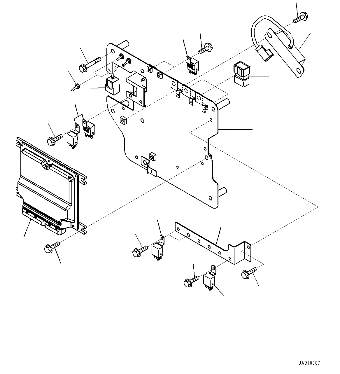 Схема запчастей Komatsu PC110-8M0 - КАБИНА И ОСНОВН. КОНСТРУКЦИЯ ГРУППА (КАБИНА IN ЧАСТИ, НАСОС КОНТРОЛЛЕР И РЕЛЕ) K [КАБИНА ОПЕРАТОРА И СИСТЕМА УПРАВЛЕНИЯ]