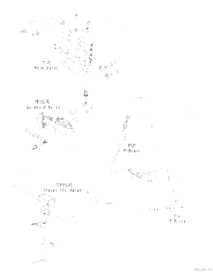Схема запчастей Komatsu PC110-8M0 - КАБИНА И ОСНОВН. КОНСТРУКЦИЯ ГРУППА (ПОЛ, PPC ТРУБЫ ДЛЯ ХОД КЛАПАН) K [КАБИНА ОПЕРАТОРА И СИСТЕМА УПРАВЛЕНИЯ]