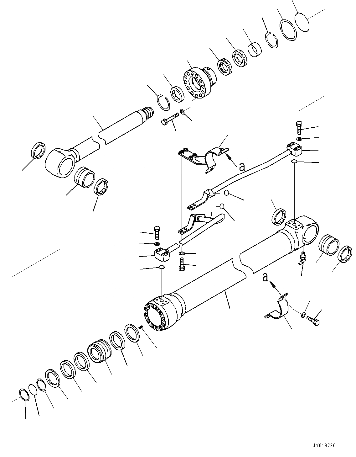 Схема запчастей Komatsu PC110-8M0 - ЦИЛИНДР СТРЕЛЫ(ЛЕВ.) T [РАБОЧЕЕ ОБОРУДОВАНИЕ]
