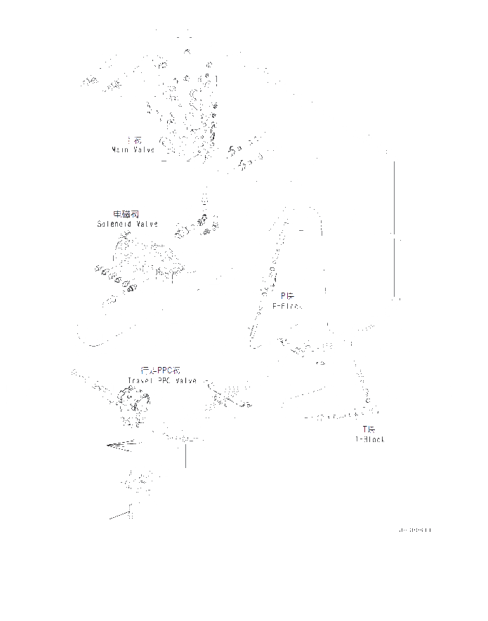 Схема запчастей Komatsu PC130-8M0 - КАБИНА И ОСНОВН. КОНСТРУКЦИЯ ГРУППА (БЕЗ -ДОПОЛН. АКТУАТОР ТРУБЫ, АККУМУЛЯТОР) (ПОЛ, PPC ТРУБЫ ДЛЯ ХОД КЛАПАН) K [КАБИНА ОПЕРАТОРА И СИСТЕМА УПРАВЛЕНИЯ]