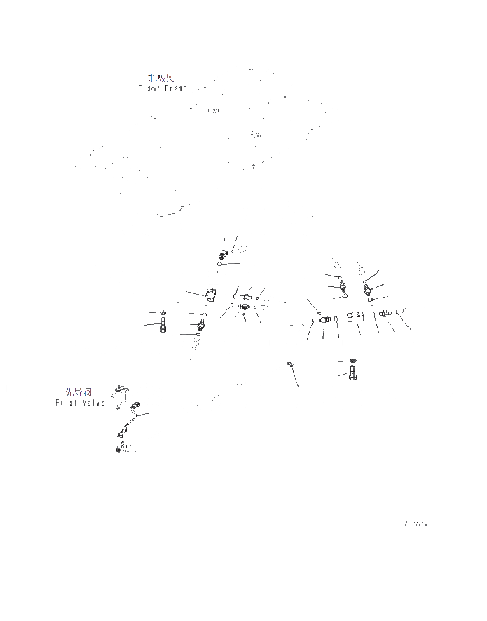 Схема запчастей Komatsu PC130-8M0 - КАБИНА И ОСНОВН. КОНСТРУКЦИЯ ГРУППА (С -ДОПОЛН. АКТУАТОР ТРУБЫ, АККУМУЛЯТОР) (ПОЛ, P, T БЛОК) K [КАБИНА ОПЕРАТОРА И СИСТЕМА УПРАВЛЕНИЯ]