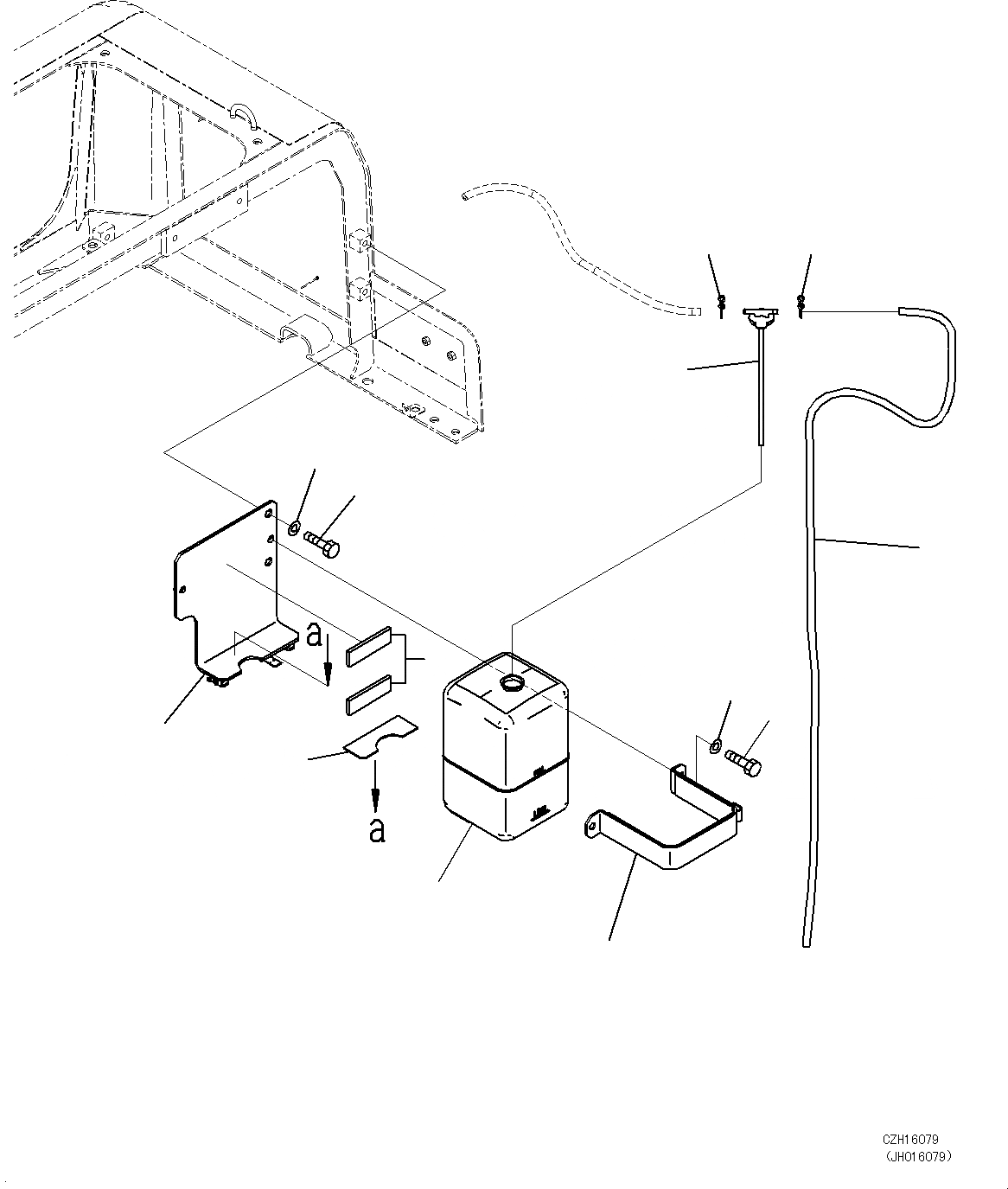 Схема запчастей Komatsu PC450-8 - СИСТЕМА ОХЛАЖДЕНИЯ (РЕЗЕРВН. БАК) C [СИСТЕМА ОХЛАЖДЕНИЯ]
