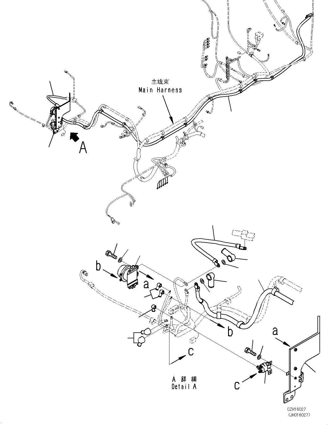 Схема запчастей Komatsu PC450-8 - КАБИНА (ПОЛ, ПРОВОДКА КРЕПЛЕНИЕ И GROUND) (/) K [КАБИНА ОПЕРАТОРА И СИСТЕМА УПРАВЛЕНИЯ]