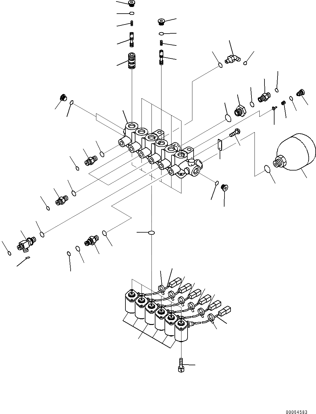 Схема запчастей Komatsu PC270-8 - СОЛЕНОИДНЫЙ КЛАПАН ТРУБЫ (-АКТУАТОР) (СОЛЕНОИДНЫЙ КЛАПАН) H [ГИДРАВЛИКА]