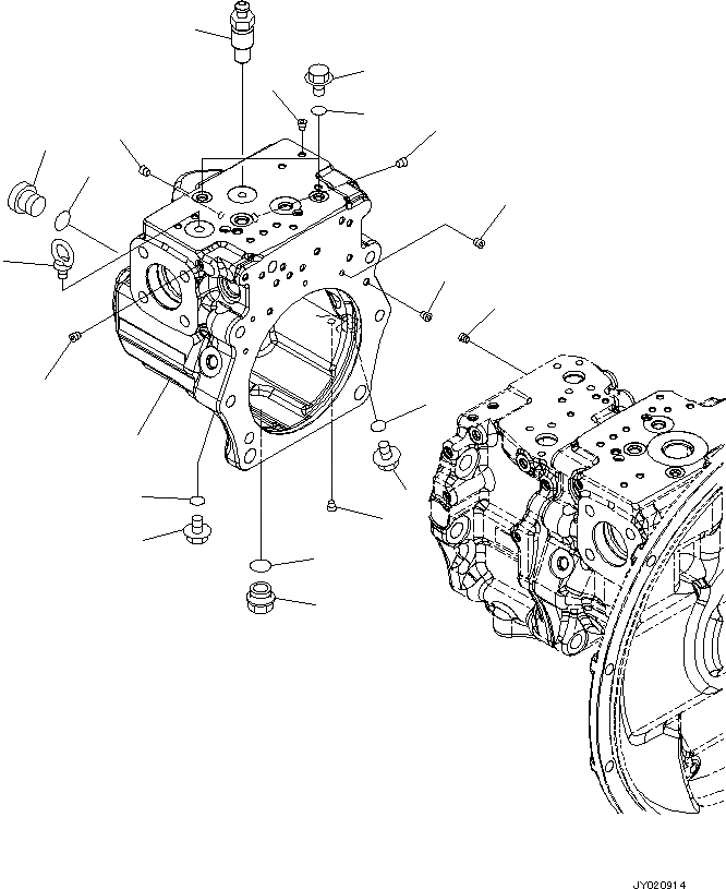 Схема запчастей Komatsu PC360-8M0 - ПОРШЕНЬ НАСОС (ВНУТР. ЧАСТИ) (/) H [ГИДРАВЛИКА]
