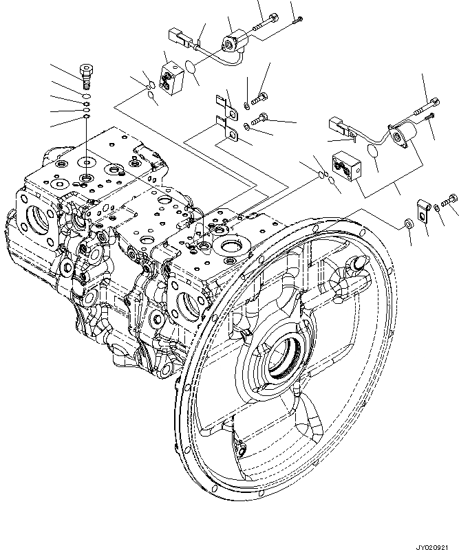 Схема запчастей Komatsu PC360-8M0 - ПОРШЕНЬ НАСОС (ВНУТР. ЧАСТИ) (/) H [ГИДРАВЛИКА]